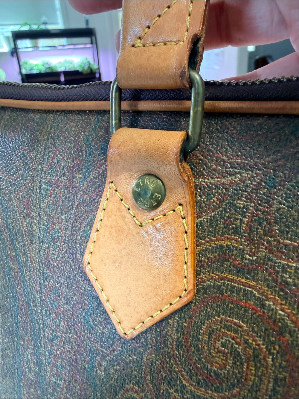 Vintage Etro Paisley Document Briefcase/Office Tote | Made in Italy | Rare Style - Picture 9 of 16
